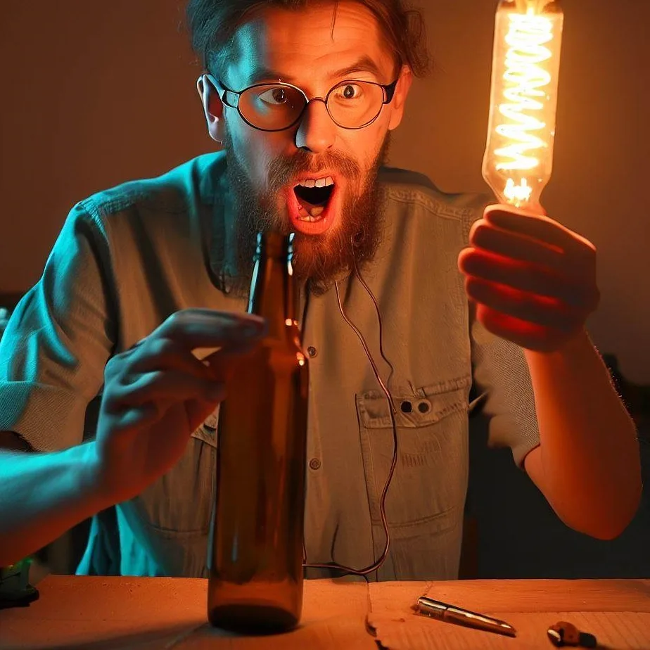 Jak zrobić lampę z butelki