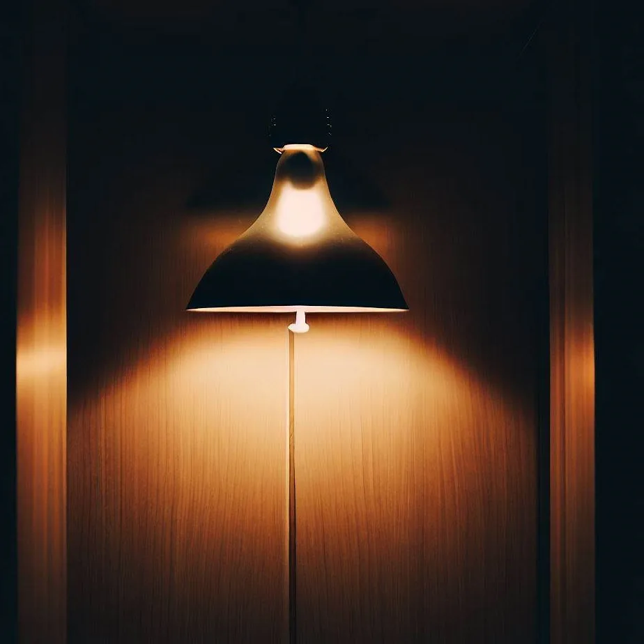 Lampa do garderoby