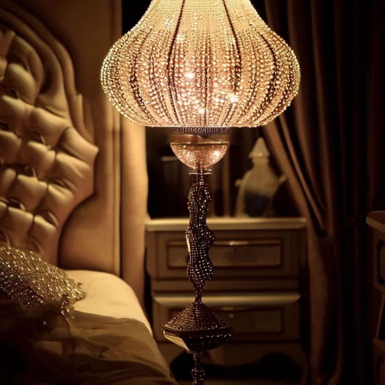 Lampa do sypialni glamour