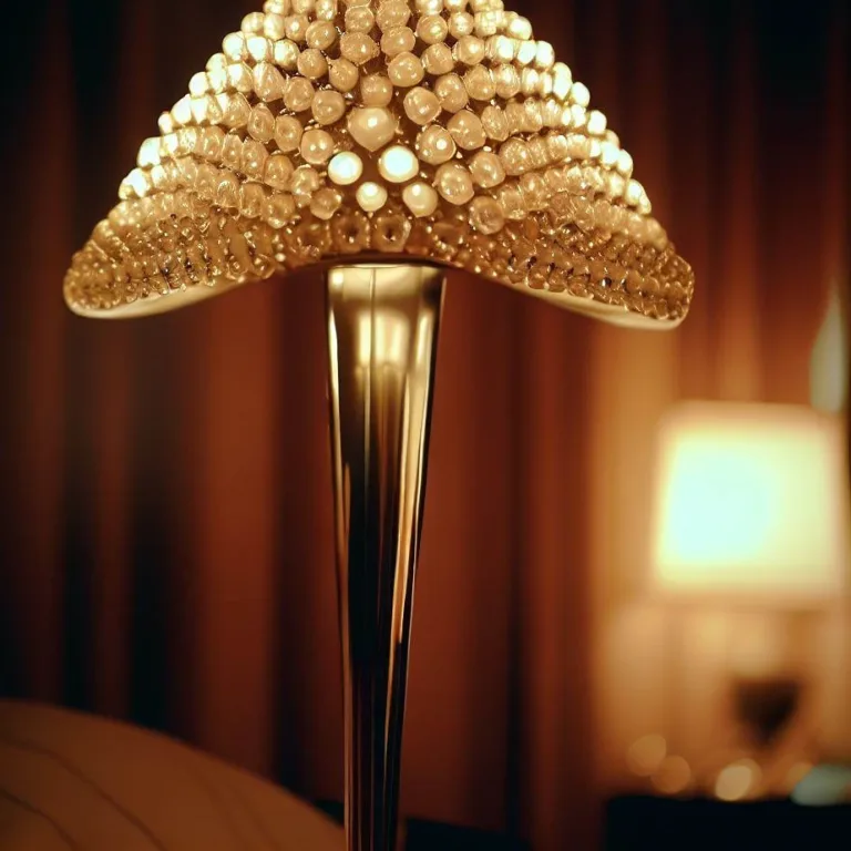 Lampa glamour do sypialni