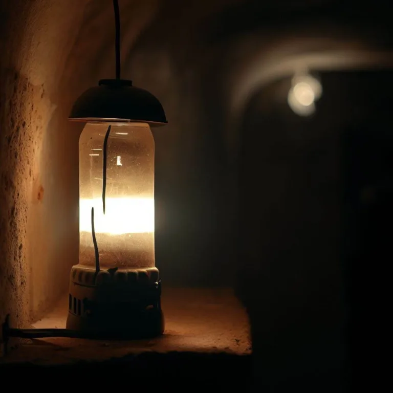 Lampa na baterie do piwnicy