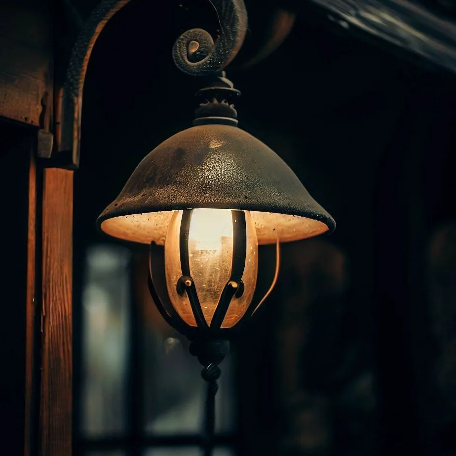 Lampa nad wejście do domu
