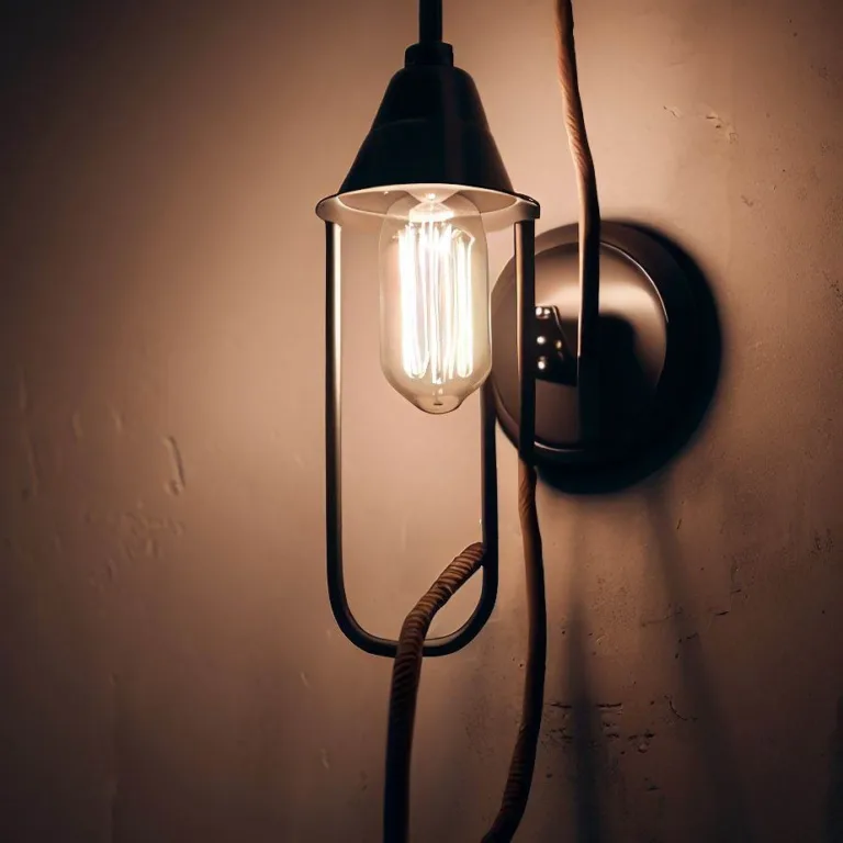 Lampa ścien na kabel do gniazdka - Doskonałe oświetlenie dla Twojego wnętrza