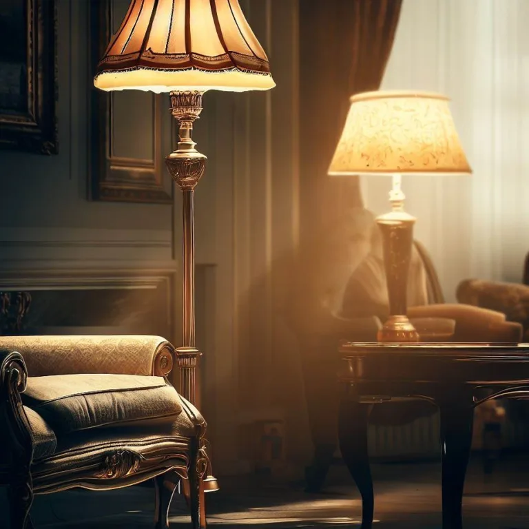 Lampa stojąca do salonu klasyczna
