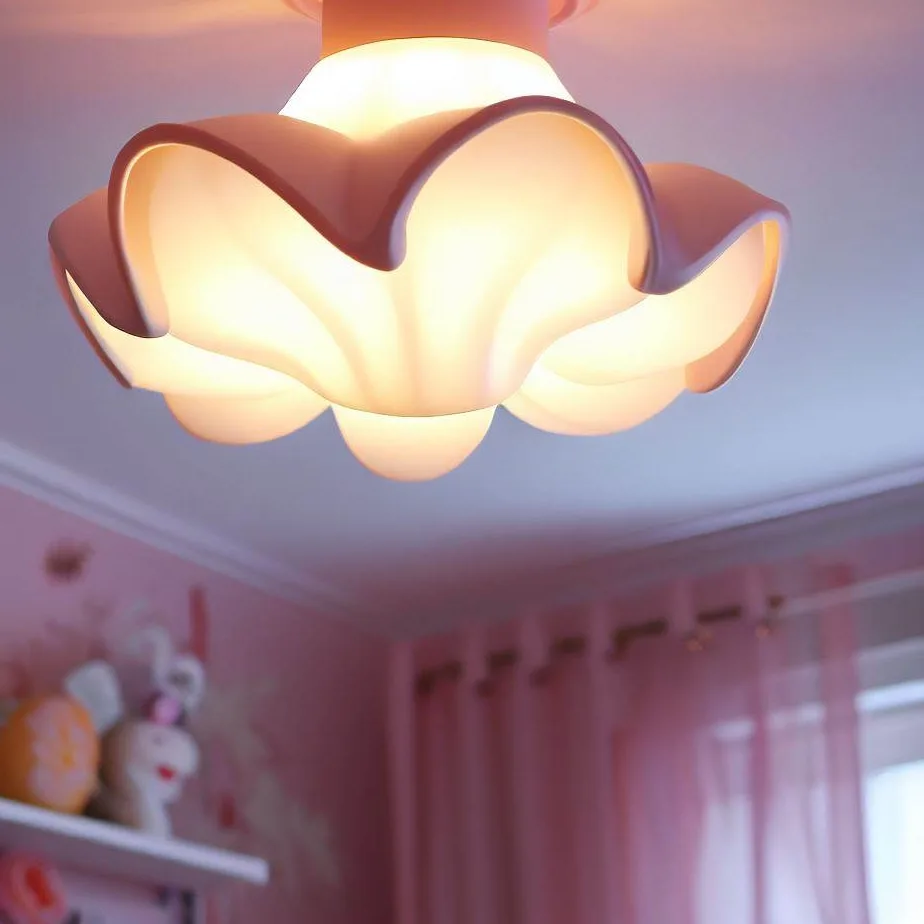Lampa sufitowa do pokoju dziewczynki